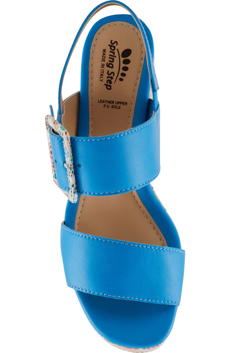 Spring Step Azucar Slingback Sandal, Alternate, color, Royal Blue Multi