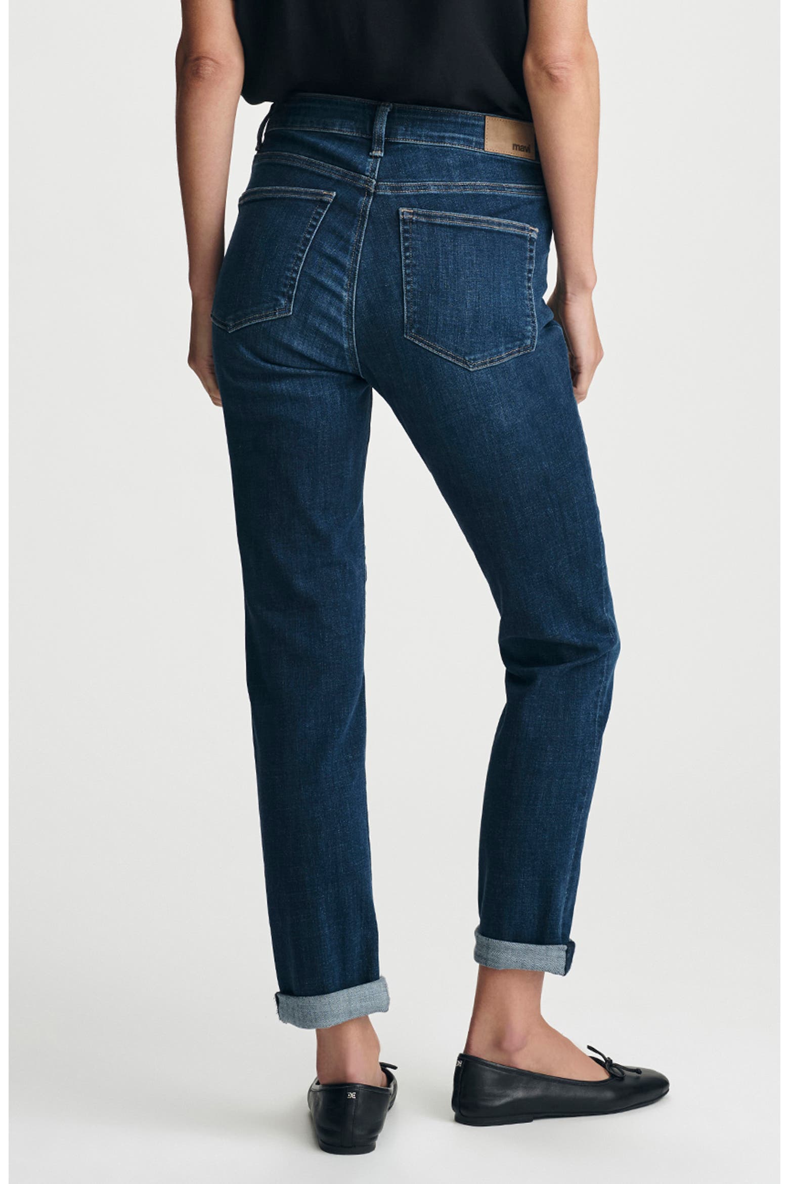 Denum Blue Color Code Mavi Jeans Kathleen Mid Rise Slim Boyfriend Jeans (Women) | Nordstrom
