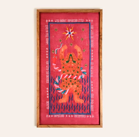 Dadri Handmade Snake Beaded Wooden Artisan Table
