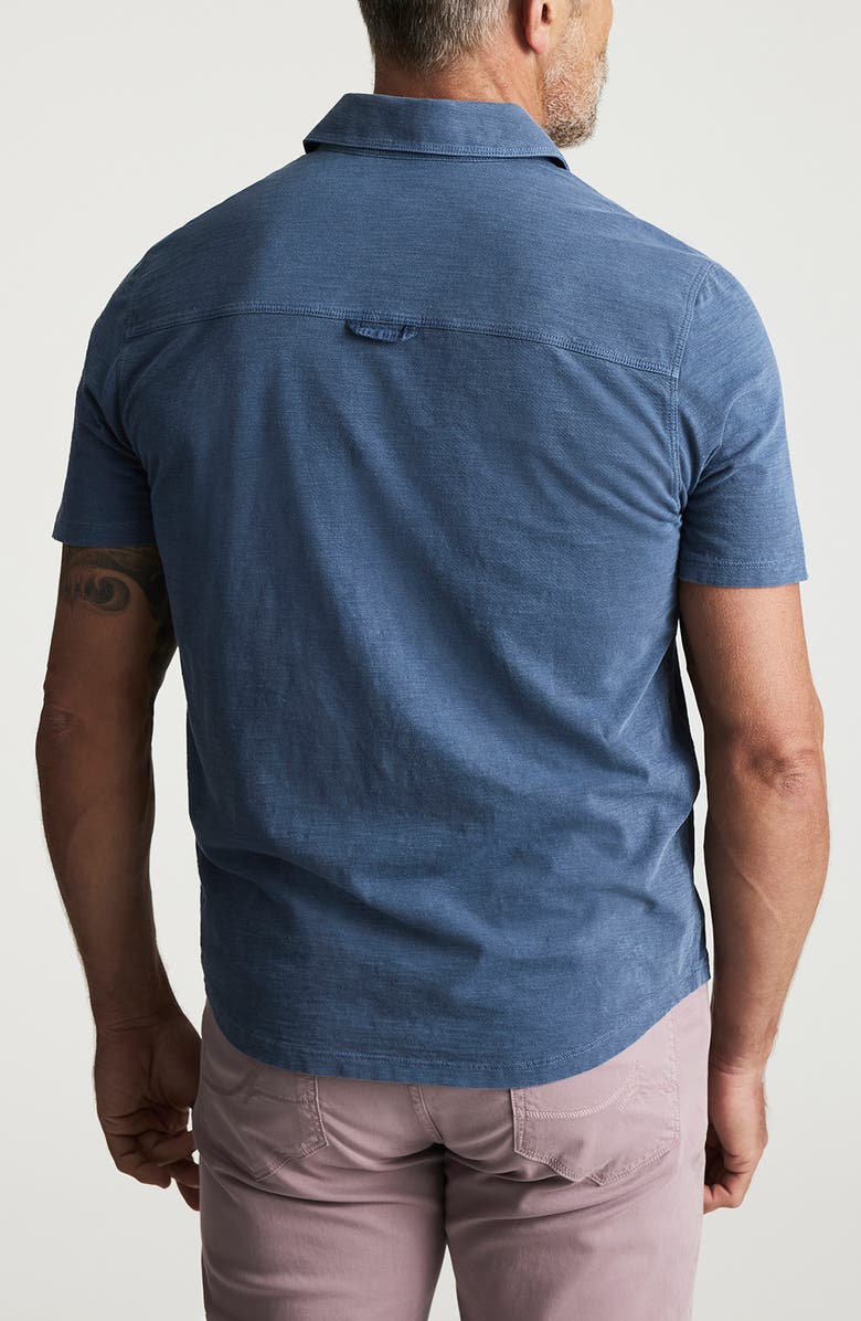 34 Heritage Short Sleeve Slub Cotton Jersey Button-Up Shirt, Alternate, color, 