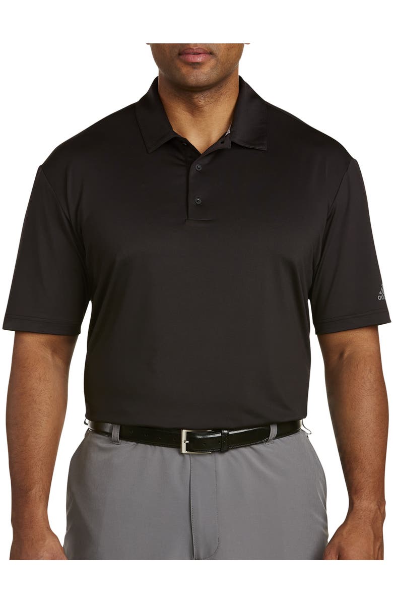 adidas Big & Tall Ultimate 365 Polo Shirt, Main, color, Black
