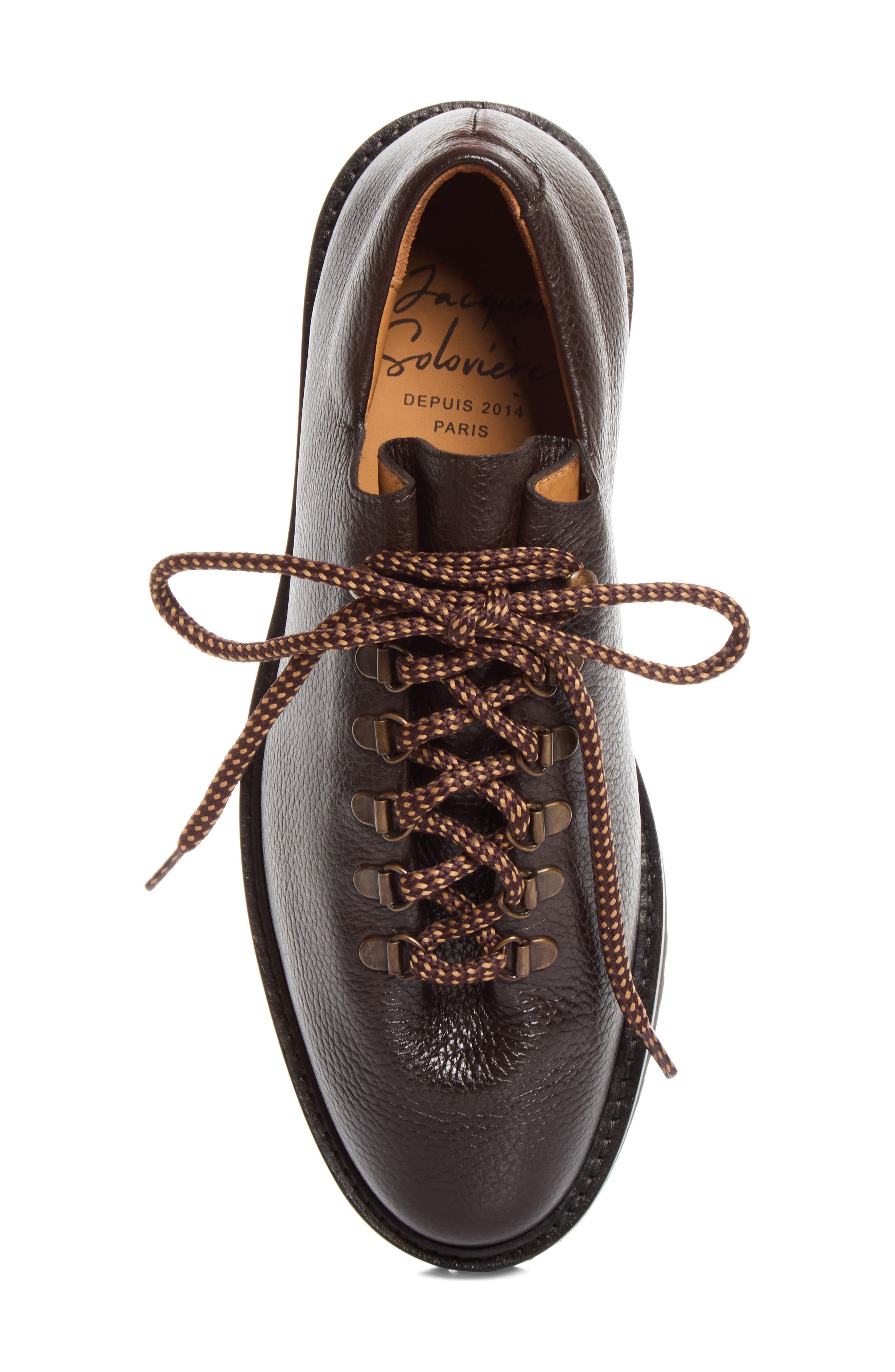 Rasmus Lug Sole Wholecut Shoe, Alternate, color, GRAINED EBANO