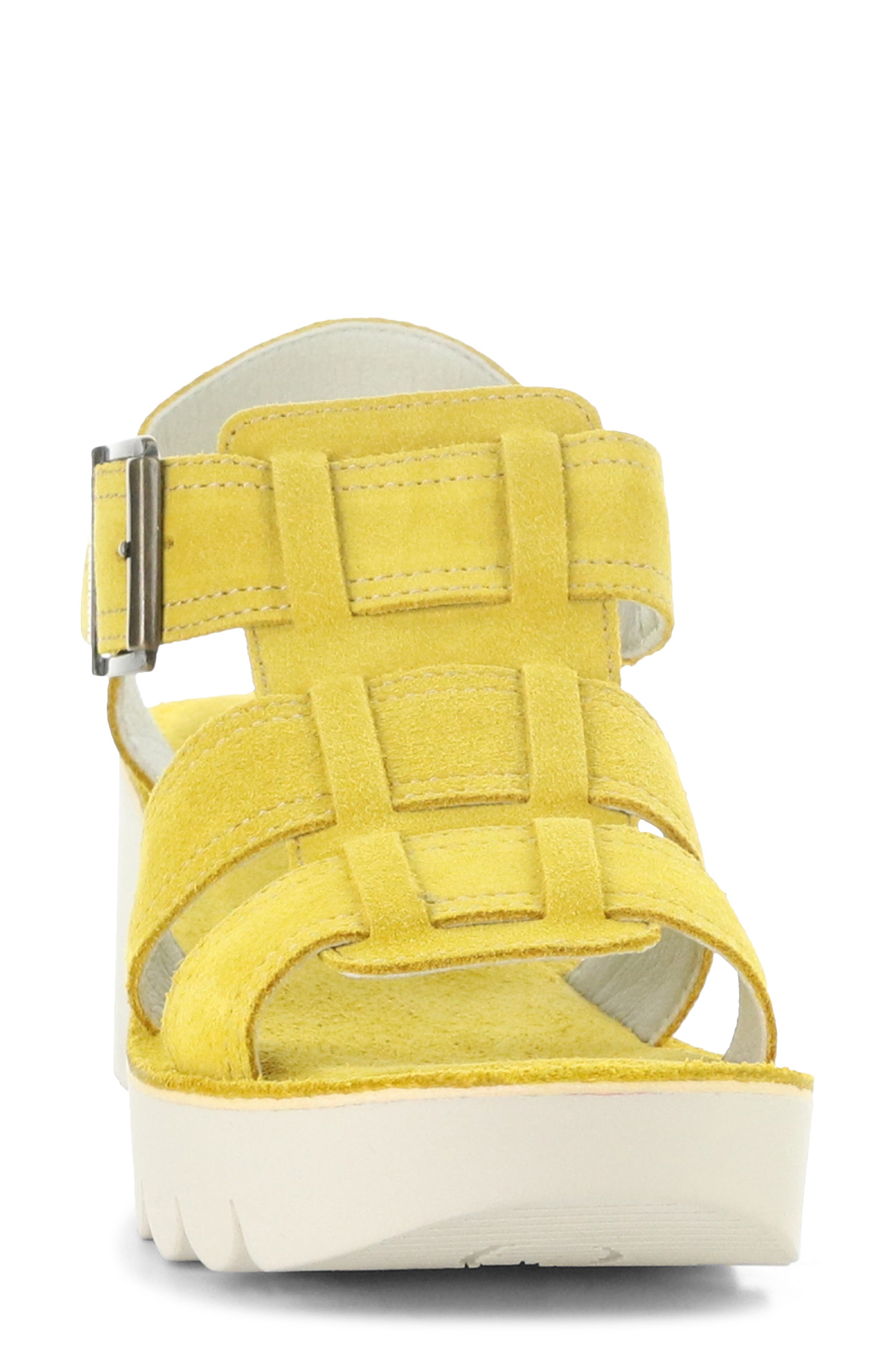 Yudd Platform Wedge Sandal, Alternate, color, YELLOW