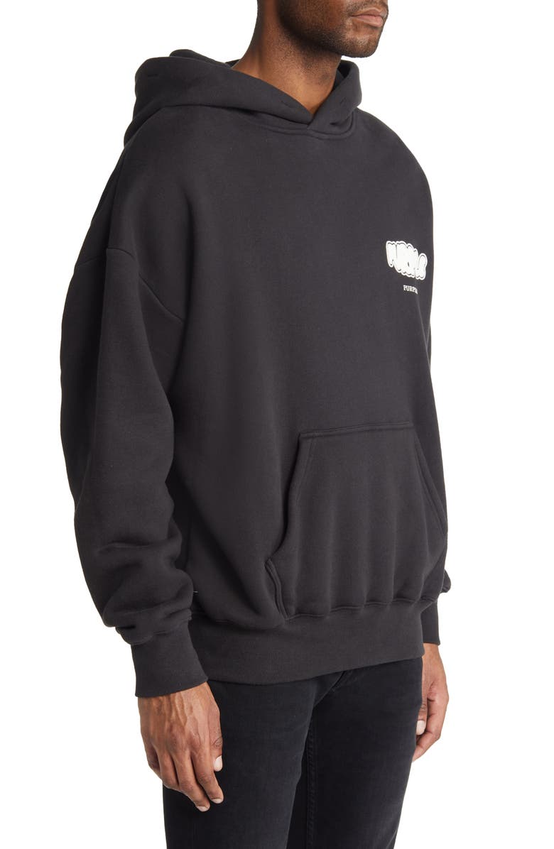 PURPLE BRAND Graphic Cotton Hoodie, Alternate, color, 