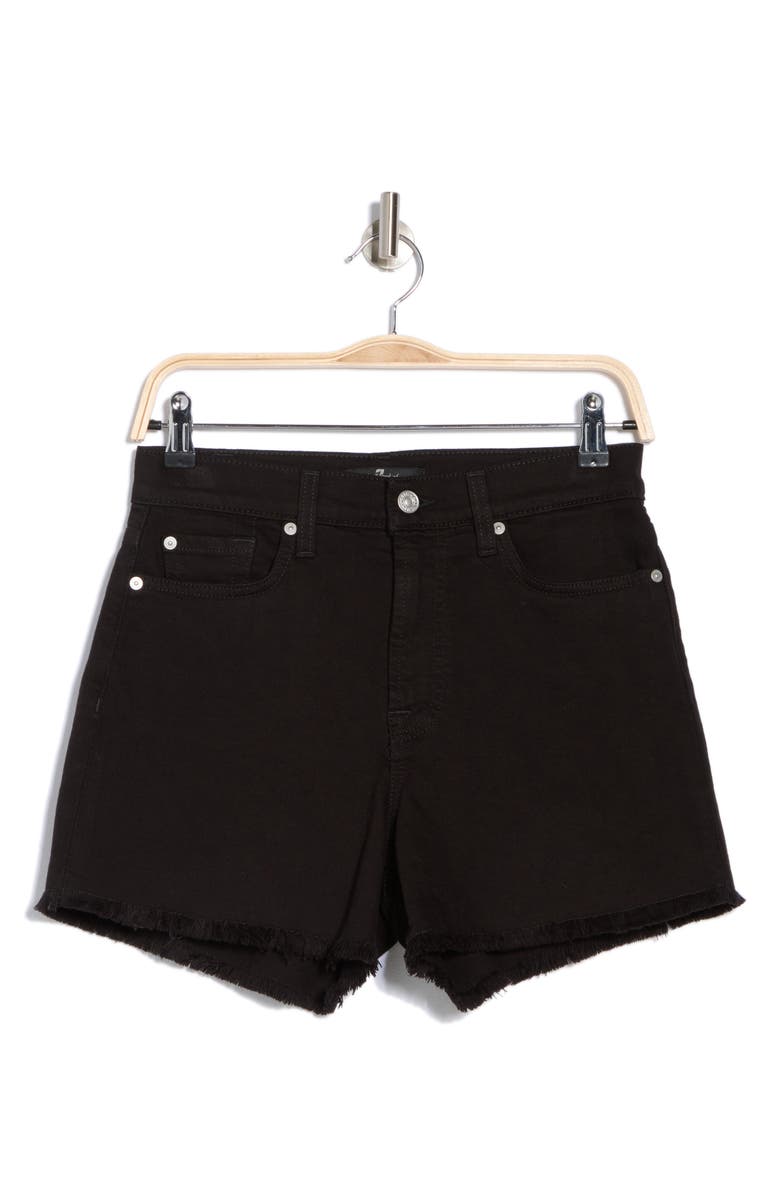 7 For All Mankind High Waist Cutoff Denim Shorts, Alternate, color, 