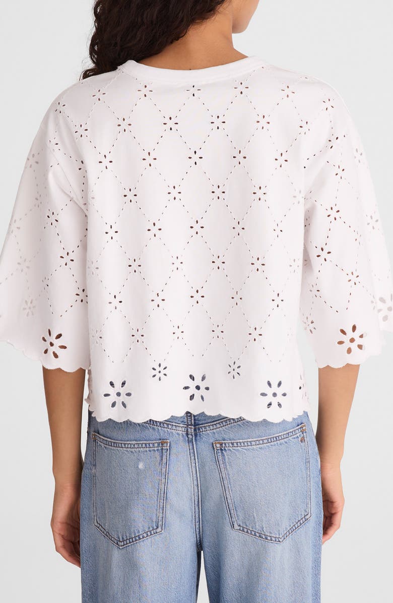 Madewell The Embroidered Boxy Crop Tee, Alternate, color, 
