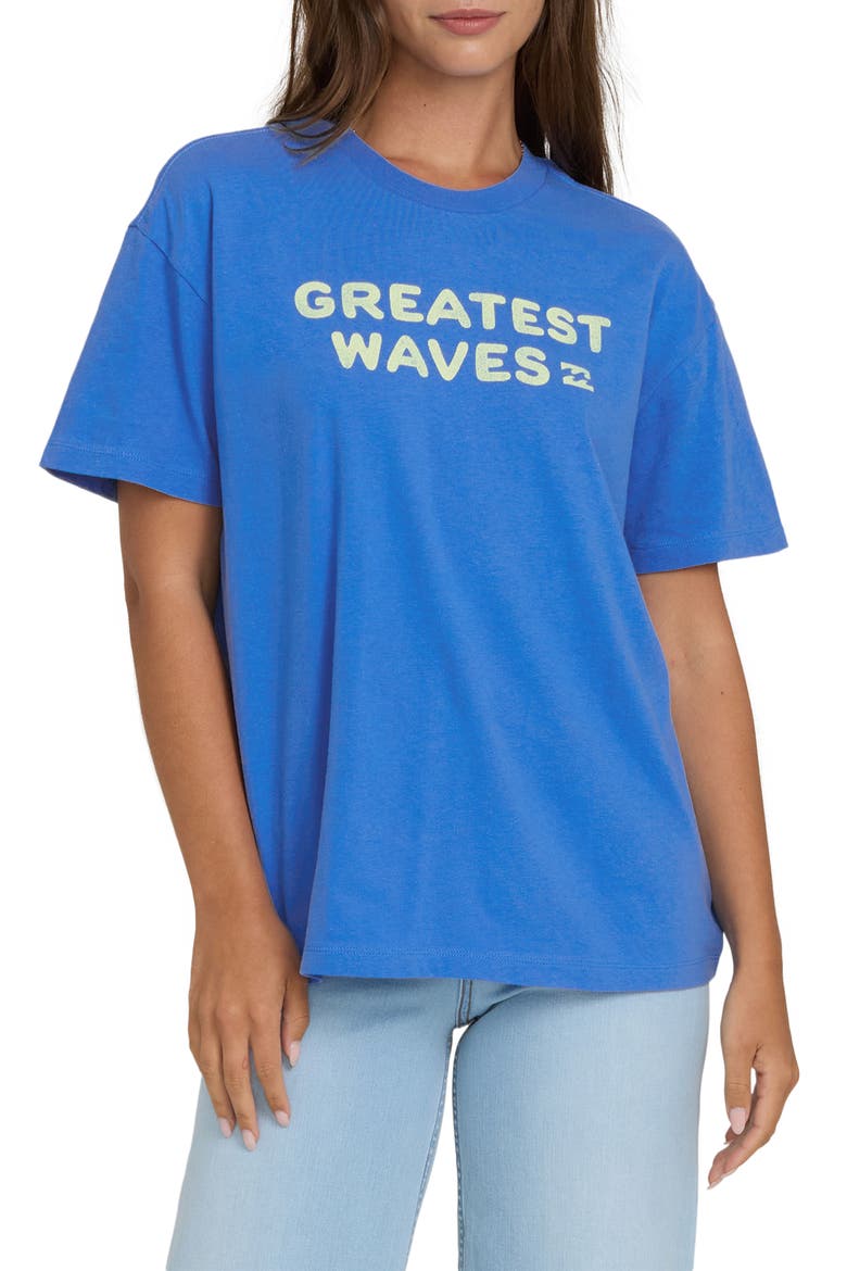 '73 Greatest Waves Graphic T-Shirt, Main, color, TRUE BLUE