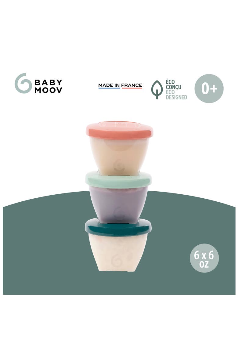 Babybols 6 6-Ounce Baby Food Container Set, Alternate, color, MULTI
