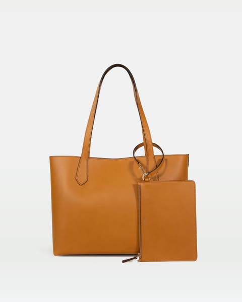 Elba Structured Tote In Vegetable-Tanned Leather