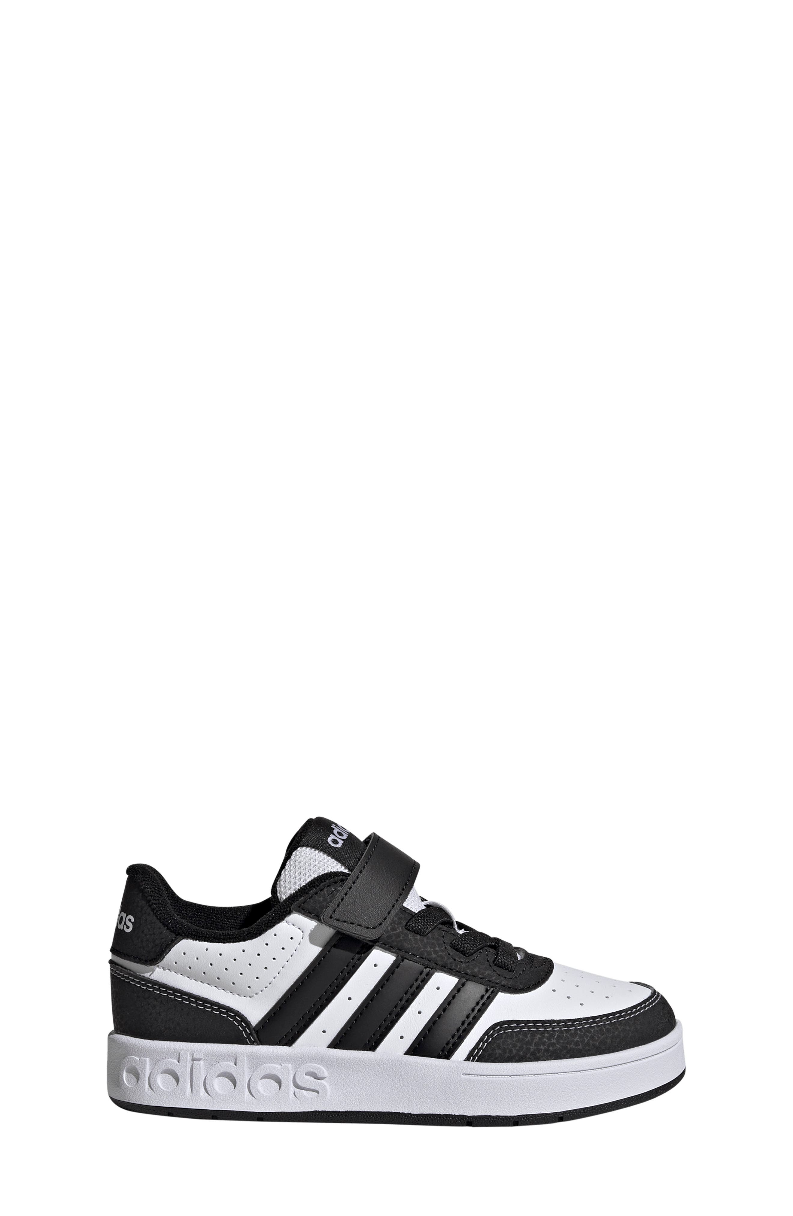 adidas Kids' Breakbase Elastic Lace Sneaker, Alternate, color, Footwear White/ Core Black