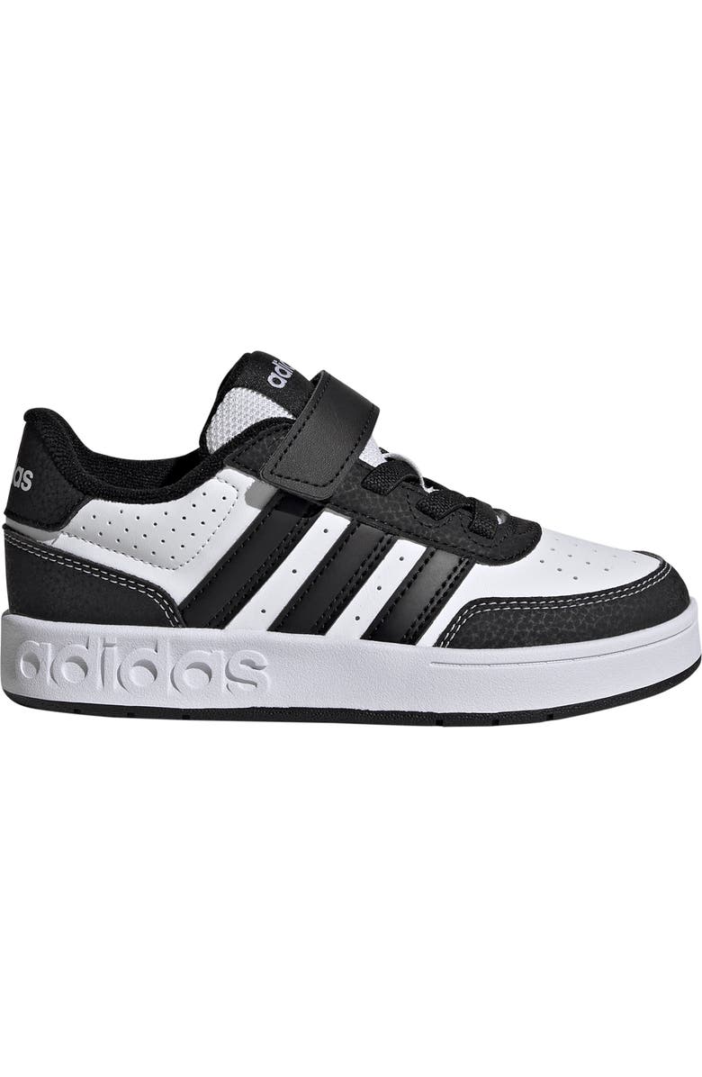 adidas Kids' Breakbase Elastic Lace Sneaker, Alternate, color, Footwear White/ Core Black