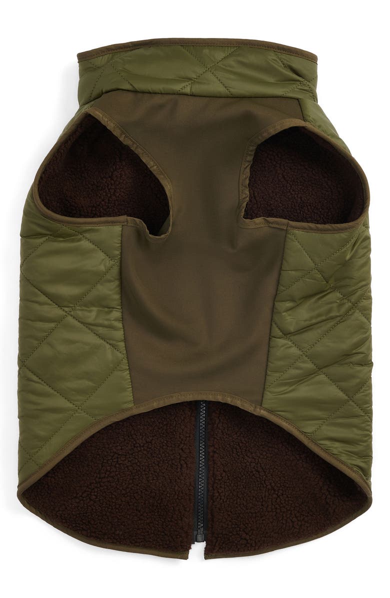 Barbour Reversible Dog Coat, Alternate, color, Olive/ Brown