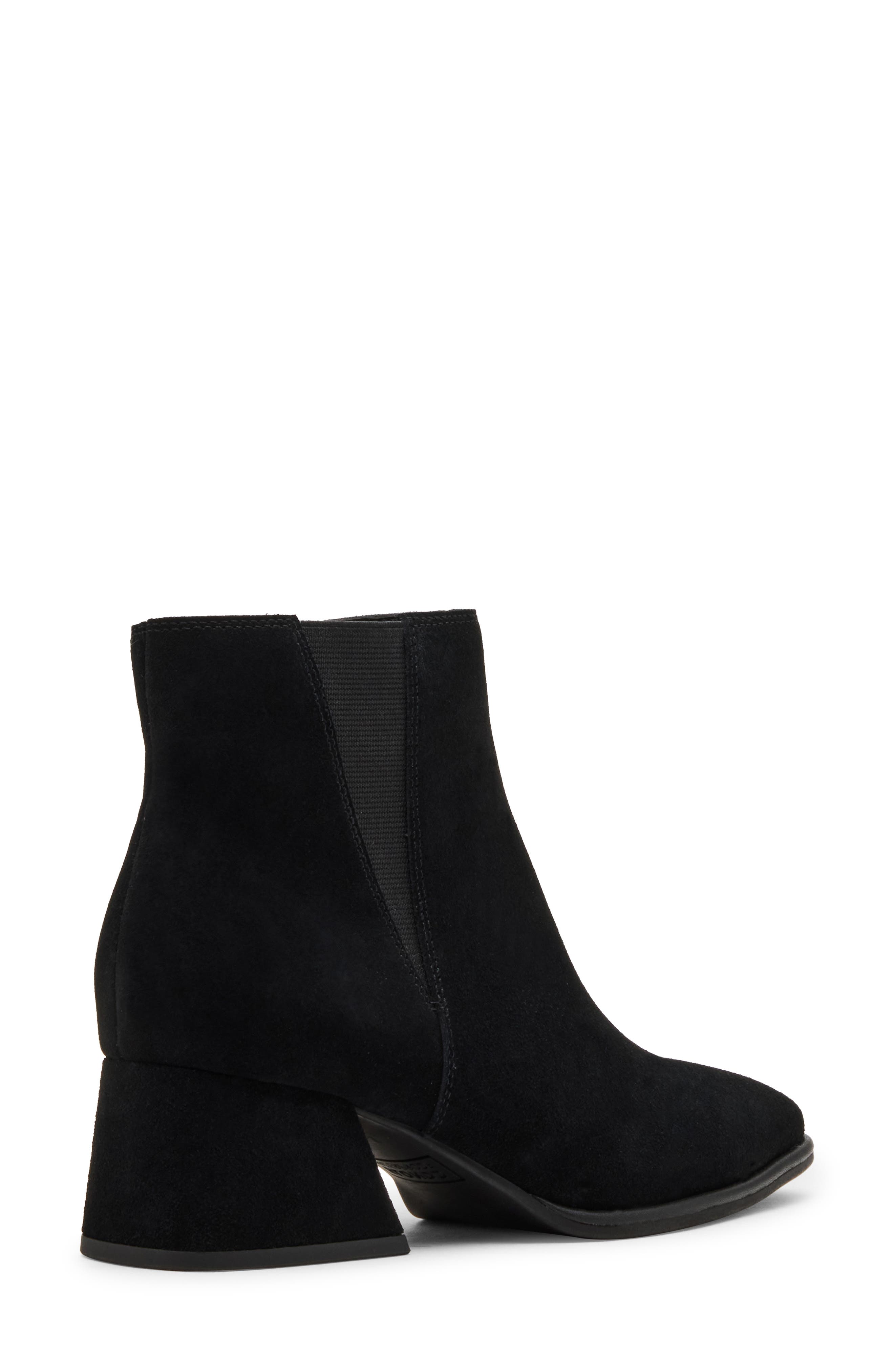 Blondo Mckinzie Waterproof Block Heel Chelsea Boot, Alternate, color, Black Suede