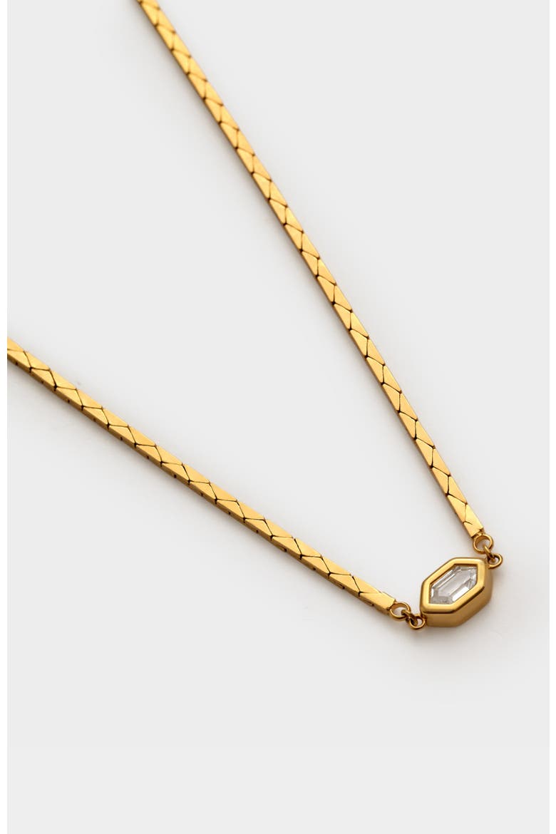 Harlequin Necklace, Alternate, color, Gold Coated