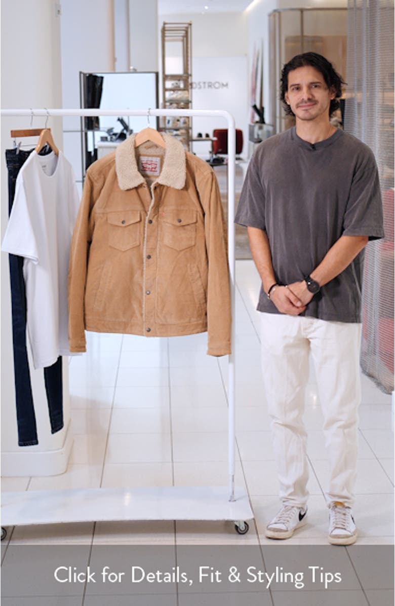 Corduroy & Faux Shearling Depot Jacket, sales video thumbnail