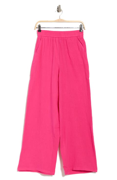 Aymie Cotton Gauze Pull-On Pants
