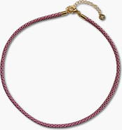 Nickel & Suede Minimalist Cord Necklace