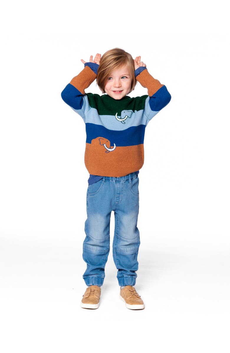 Deux par Deux French Terry Jogger Pants, Alternate, color, Light Blue Denim