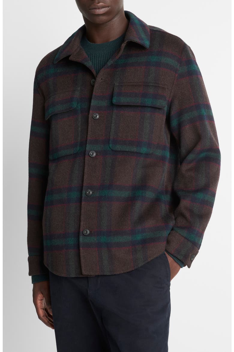 Splittable Wool Blend Shirt Jacket, Alternate, color, COASTAL COUNTRY RACER