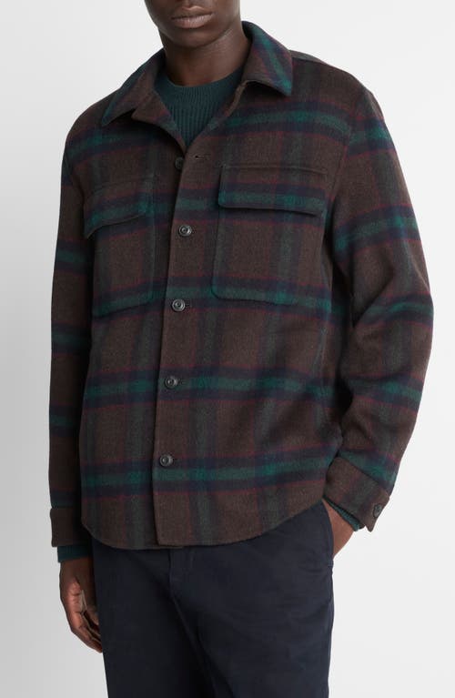 Vince Splittable Wool Blend Shirt Jacket In Multi