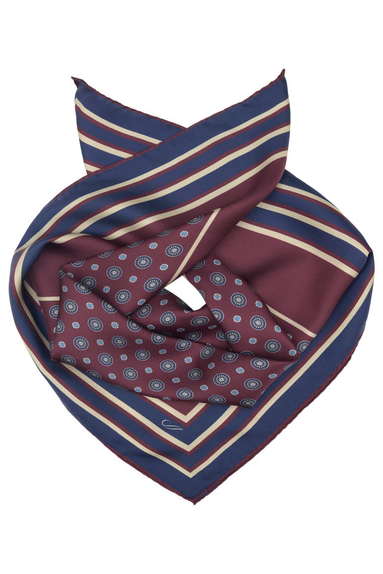 Aldo - Silk Neckerchief for Men, Main, color, Burgundy