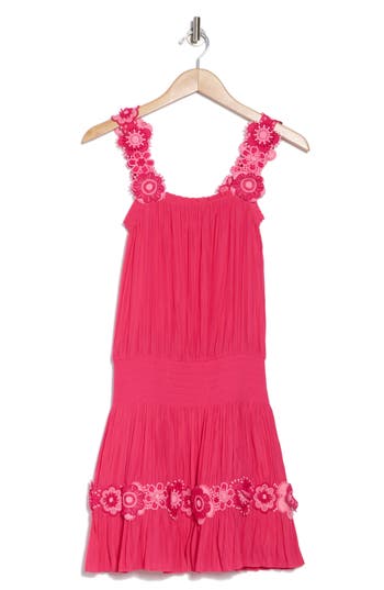 Ramy Brook Effie Floral Appliqué Dress