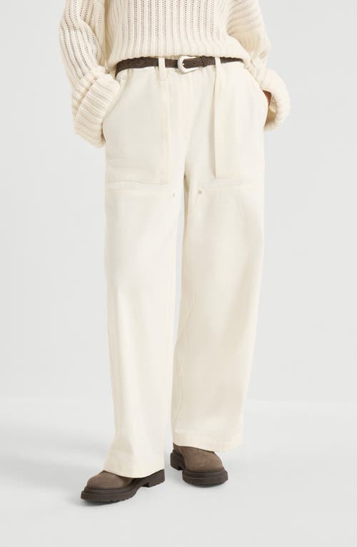 Brunello Cucinelli Utility Track Trousers In Brown