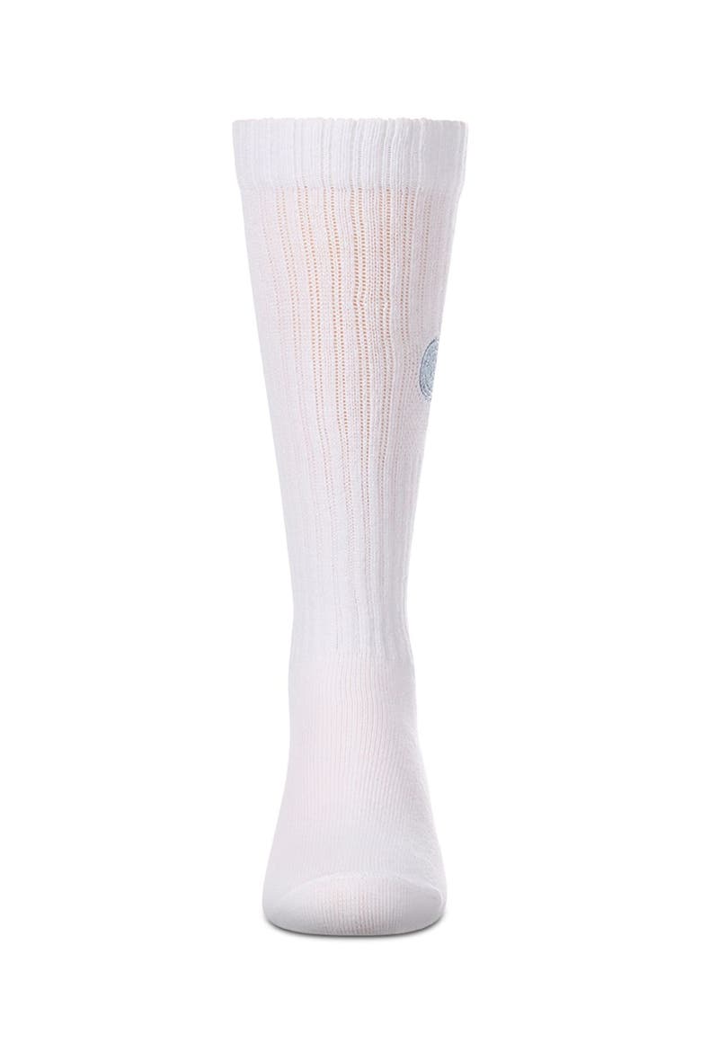 Embroidered Lollypop Ribbed Knee High Sock, Alternate, color, Blue