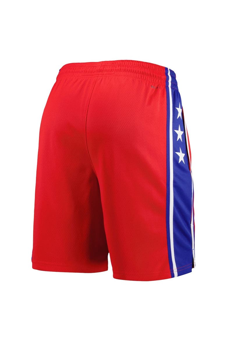 Men's Jordan Brand Red Philadelphia 76ers 2022/2023 Statement Edition Swingman Performance Shorts, Alternate, color, Red