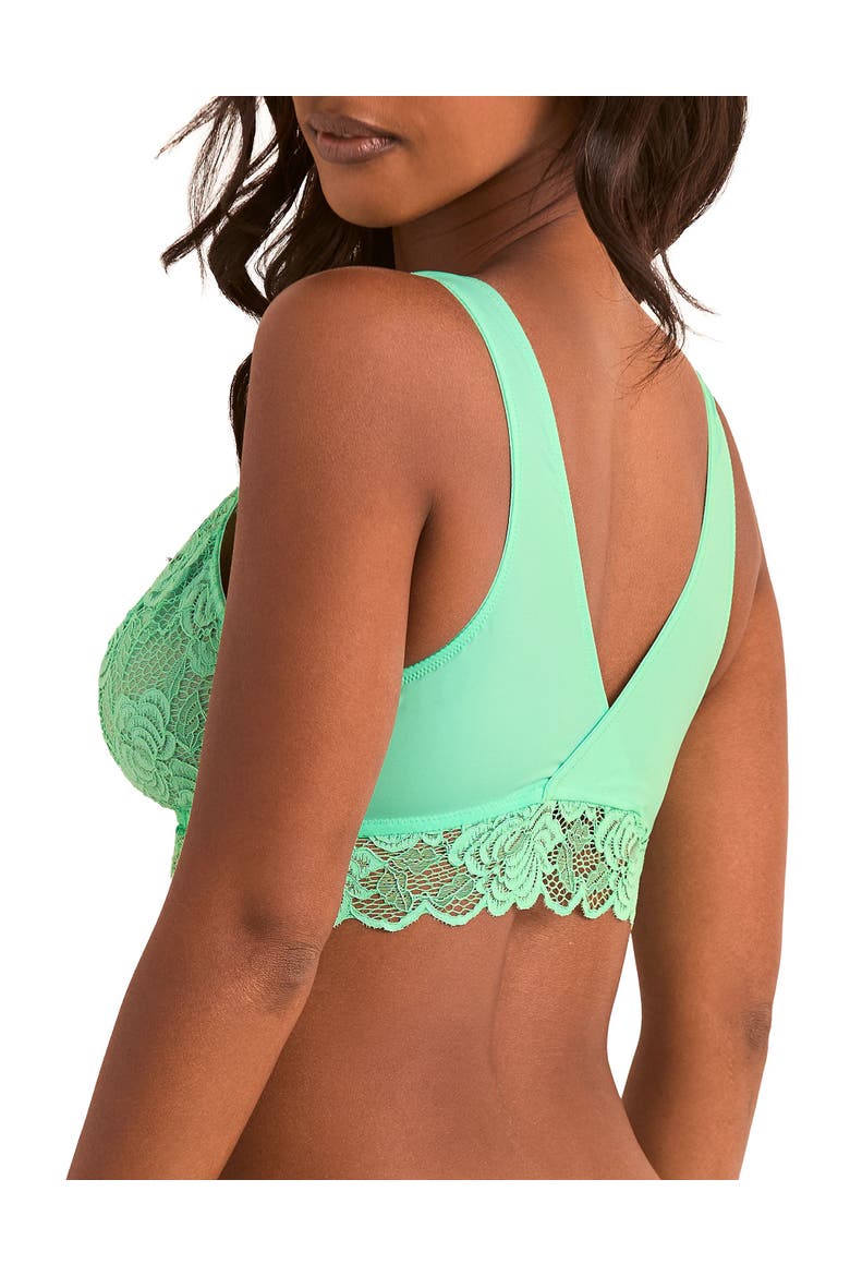 Livi Unlined Bralette Bra, Alternate, color, Light green
