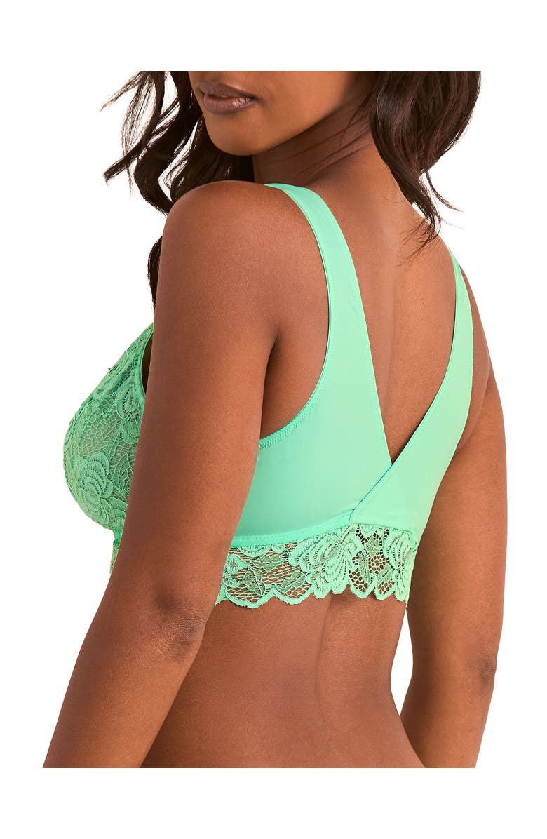 Adore Me Livi Unlined Bralette Bra, Alternate, color, Light Green