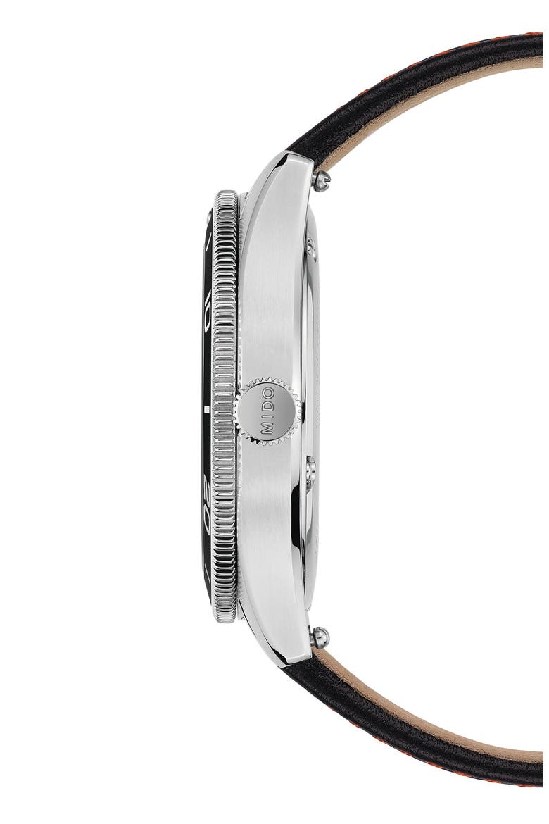 Ocean Star 39 Automatic Webbing Strap Watch, 39mm, Alternate, color, BLACK