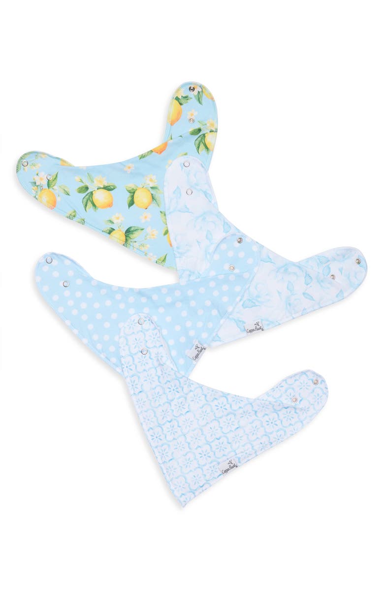 Copper Pearl Melody 3-Pack Cotton Bandana Bibs, Main, color, Melody
