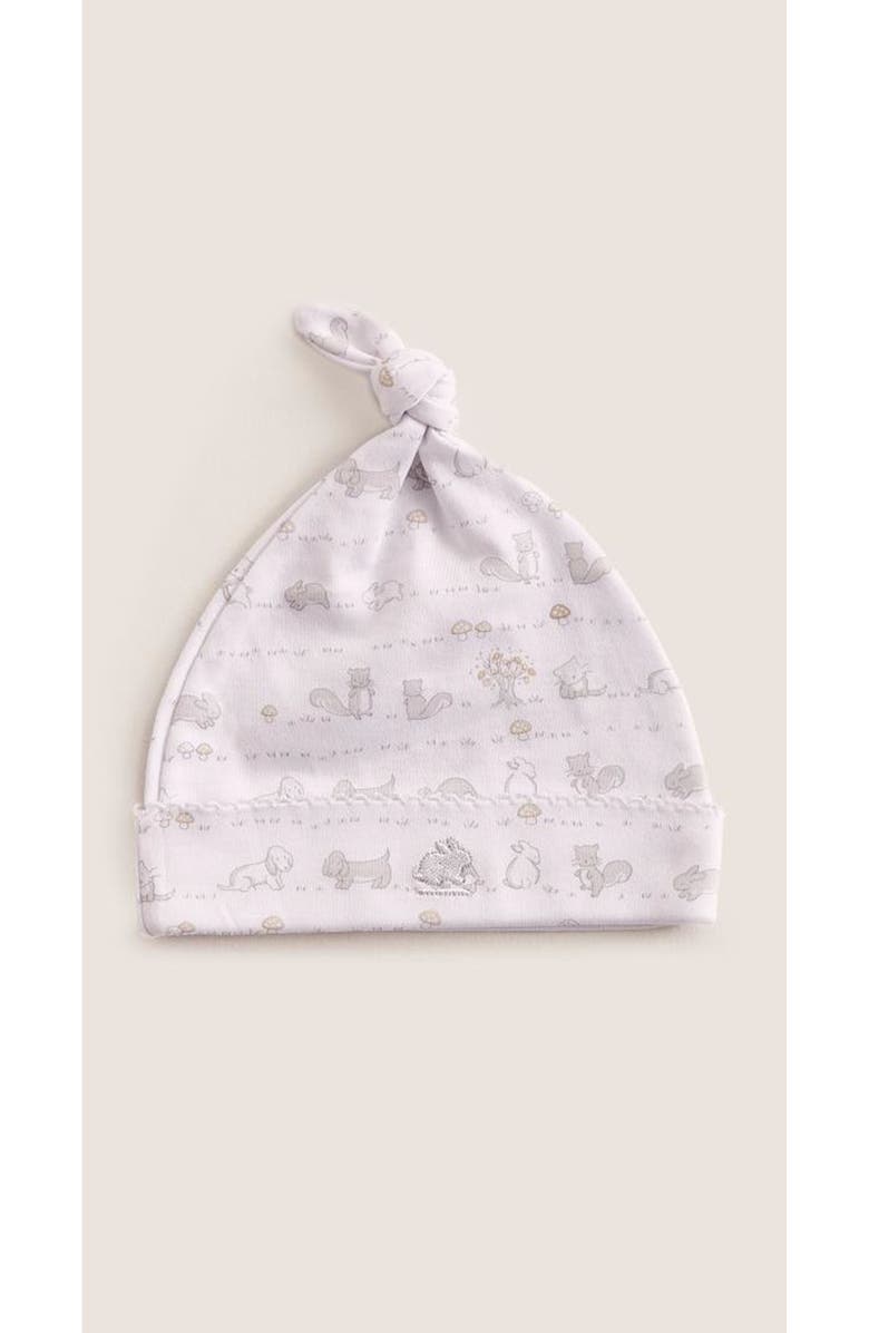 Babycottons Premium Peruvian Pima Cotton In The Woods Knot Beanie for Infant, Alternate, color, Grey