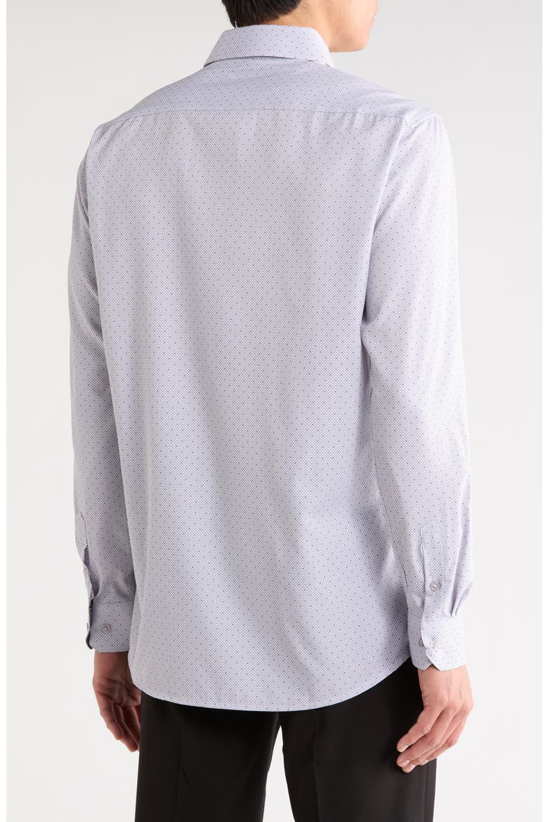 Slim Fit Performance 4-Way Stretch Dress Shirt, Alternate, color, WHITE