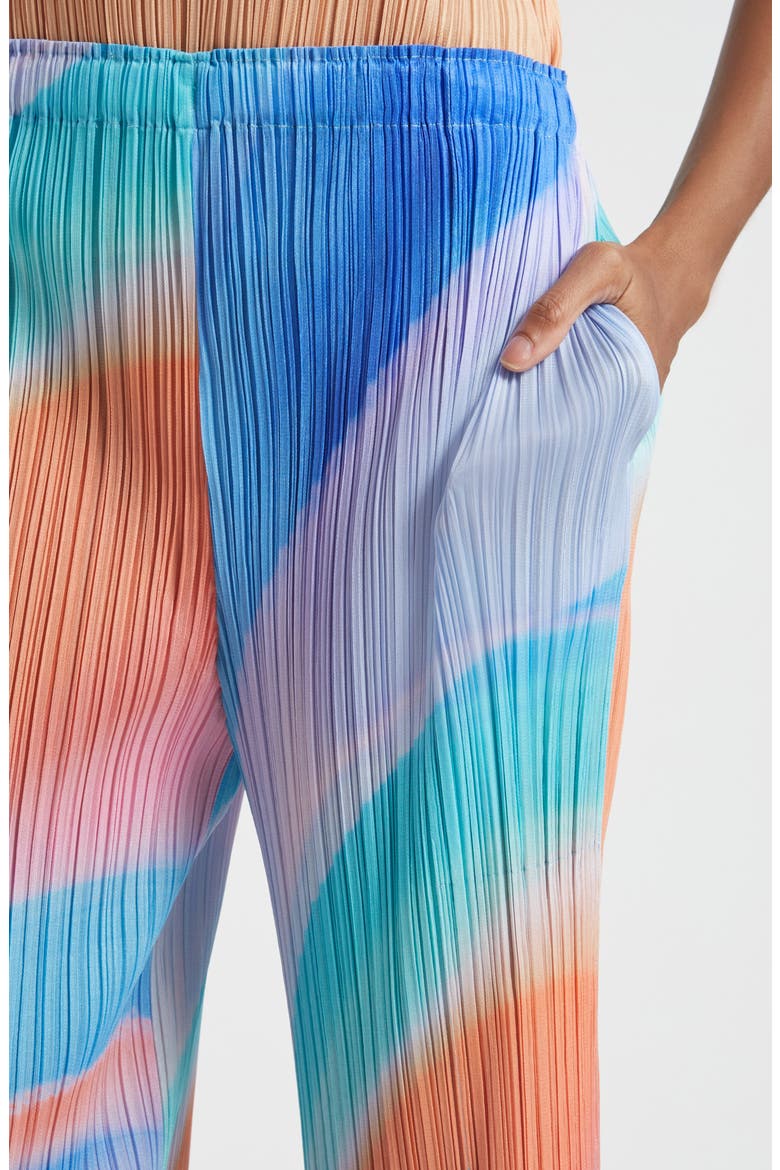Groove Pleated Ankle Pants, Alternate, color, BLUE