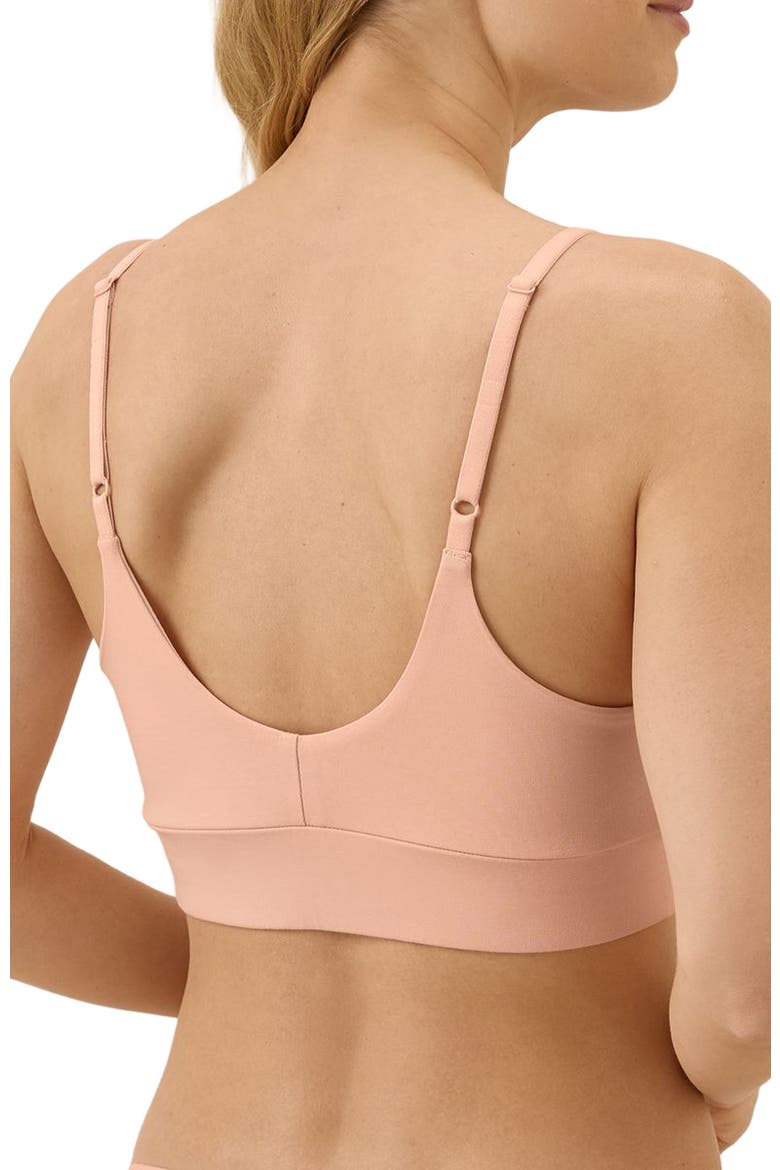 Everyday Classic T-Shirt Bra Made With Organic Cotton, Alternate, color, Peach