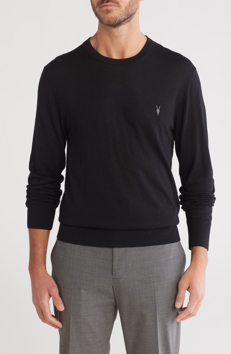 AllSaints Nomo Crewneck Sweater, Main, color, 