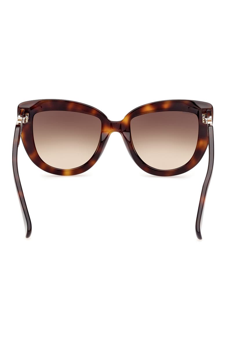 56mm Gradient Cat Eye Sunglasses, Alternate, color, DHAV/ BRNG