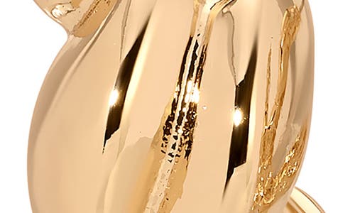 Ettika Textured Wave Hoop Earrings