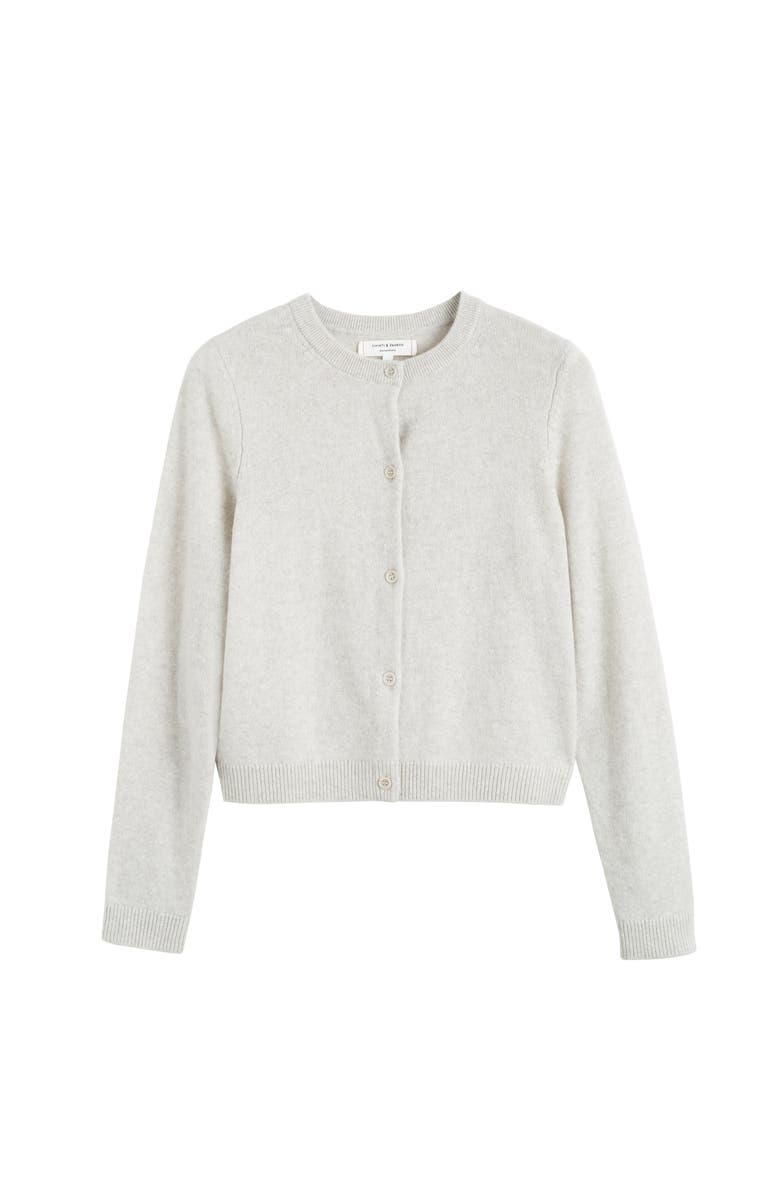 Chinti & Parker Cloud Cashmere Cropped Cardigan, Alternate, color, Taupe