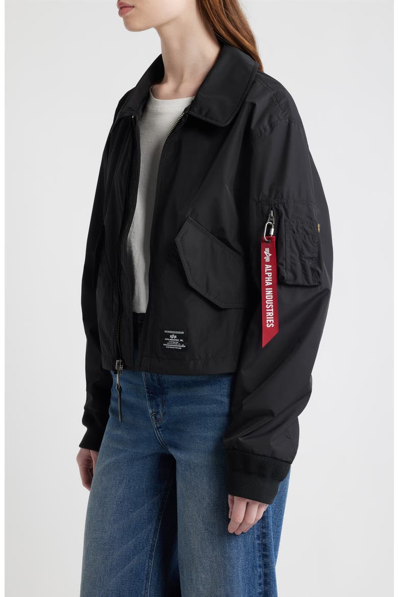 CWU 36/P Relaxed Flight Jacket, Alternate, color, BLACK
