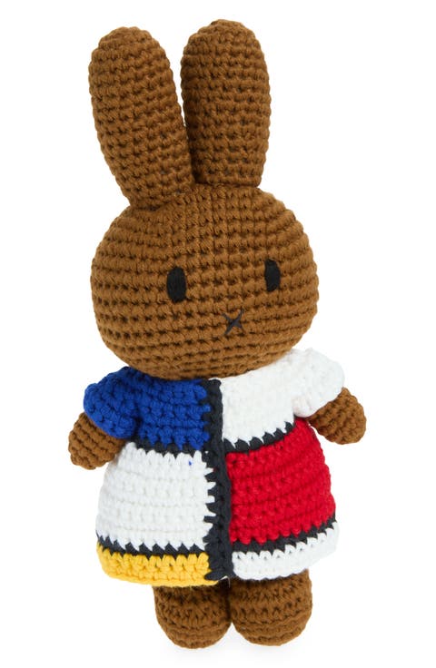 Melanie & Her Mondrian Dress Crocheted Stuffed Animal