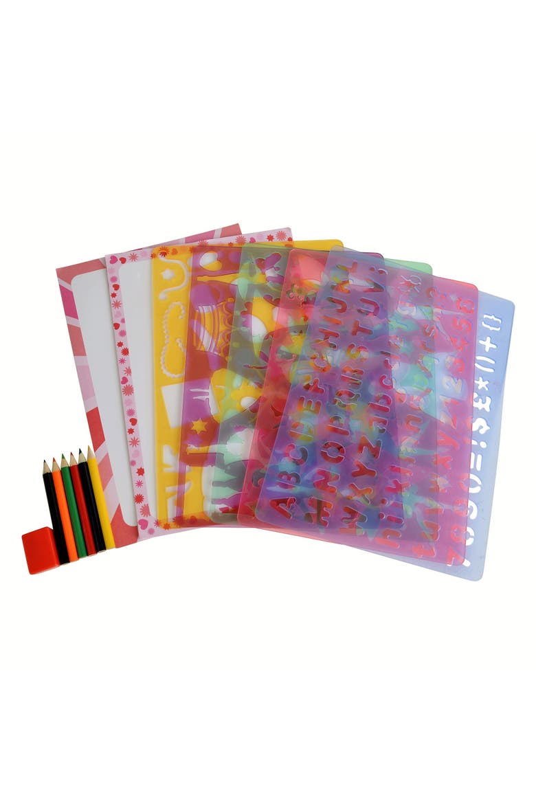Big Box Of Stencils, Alternate, color, Multicolored