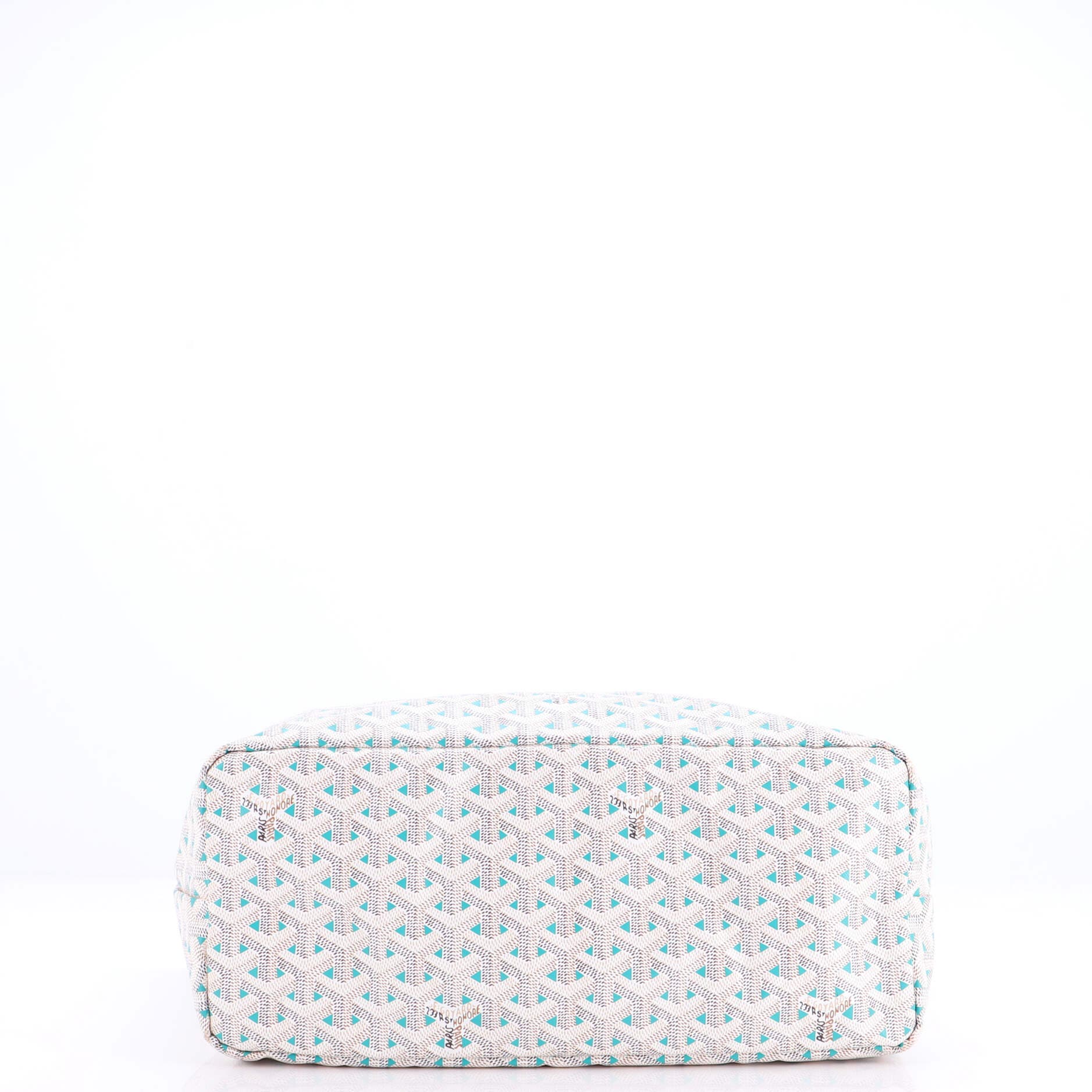 Pre-Owned Goyard Saint Louis Tote Claire Voie Coated Canvas PM, Alternate, color, White