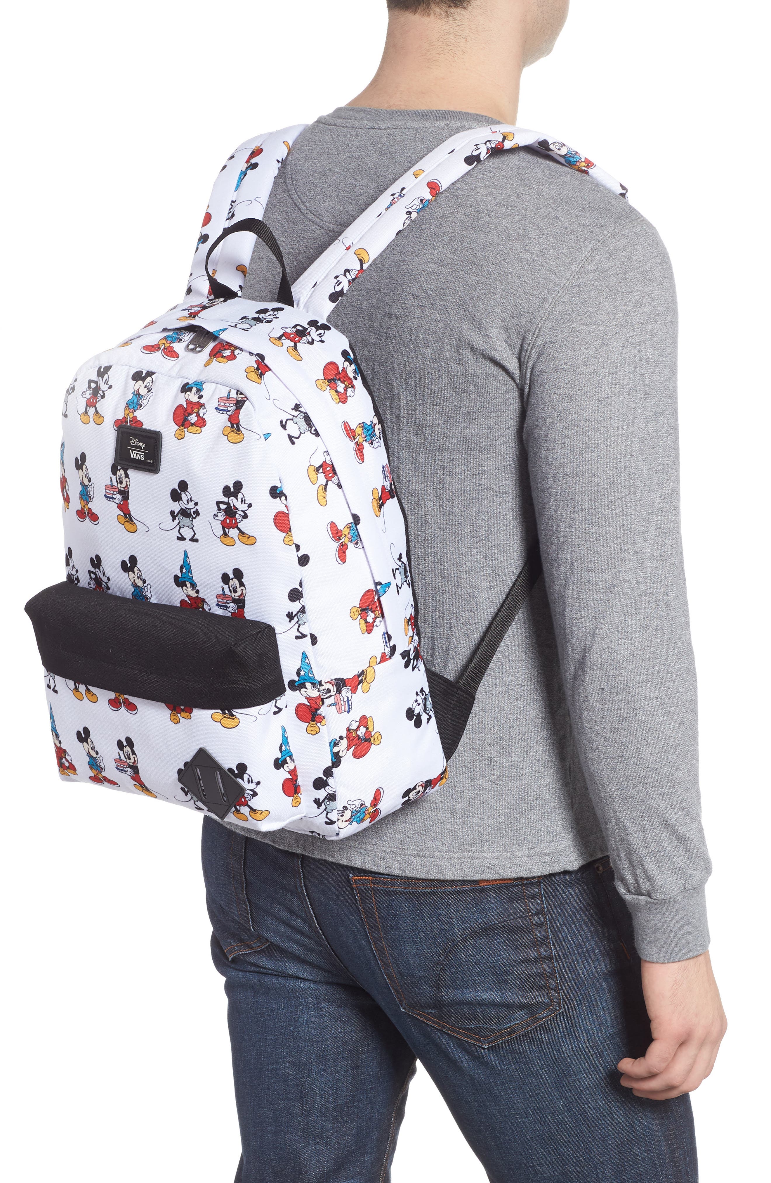 Vans x Disney Mickey's 90th Anniversary - Mickey Through the Ages Backpack, Alternate, color, 