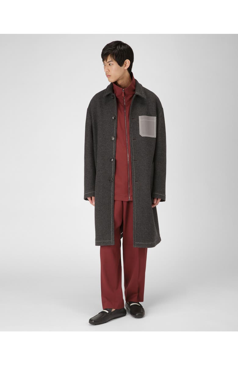 Bally Pilot Drivers In Leather And Fabric, Alternate, color, Black