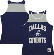Mitchell & Ness Men's Mitchell & Ness Navy/Gray Dallas Cowboys  Heritage Colorblock Tank Top