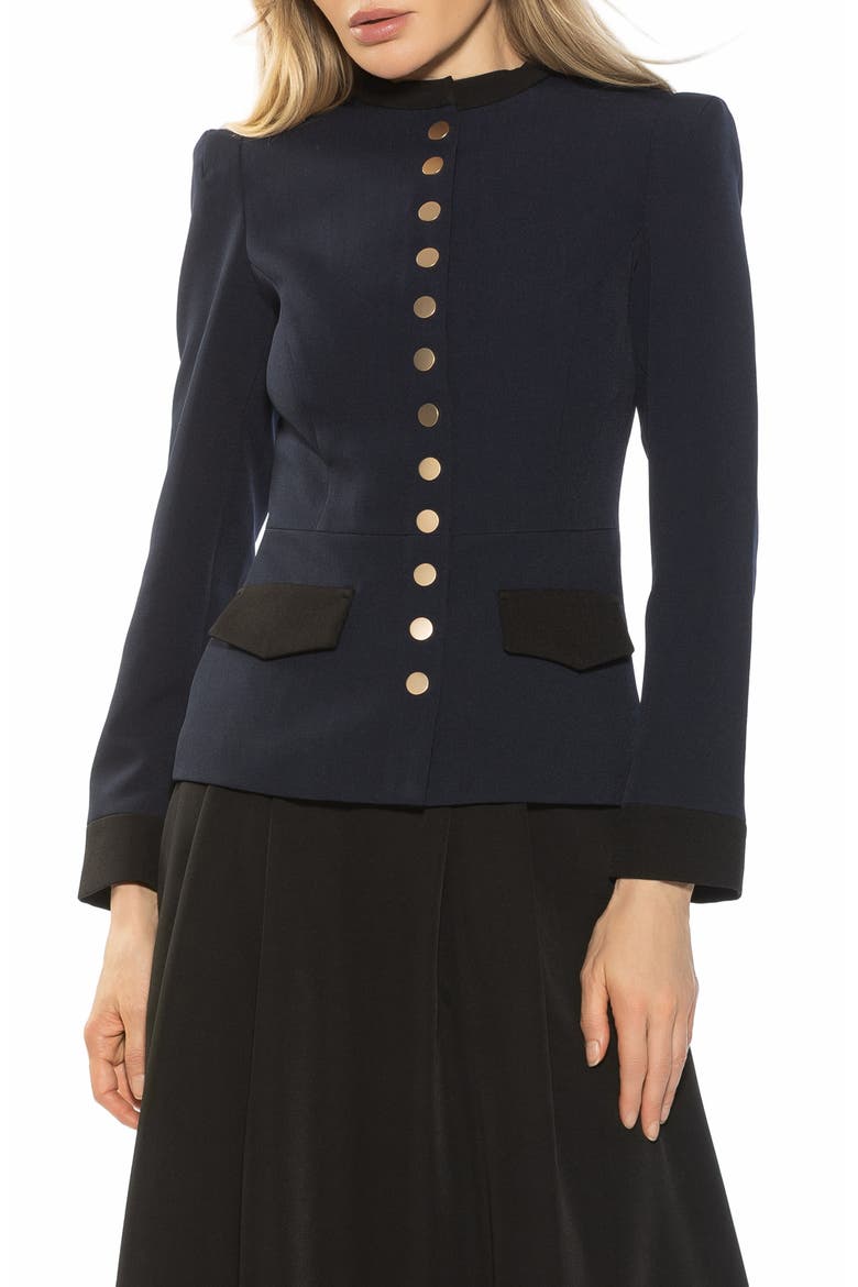 Nox Button-Up Blazer, Main, color, NAVY