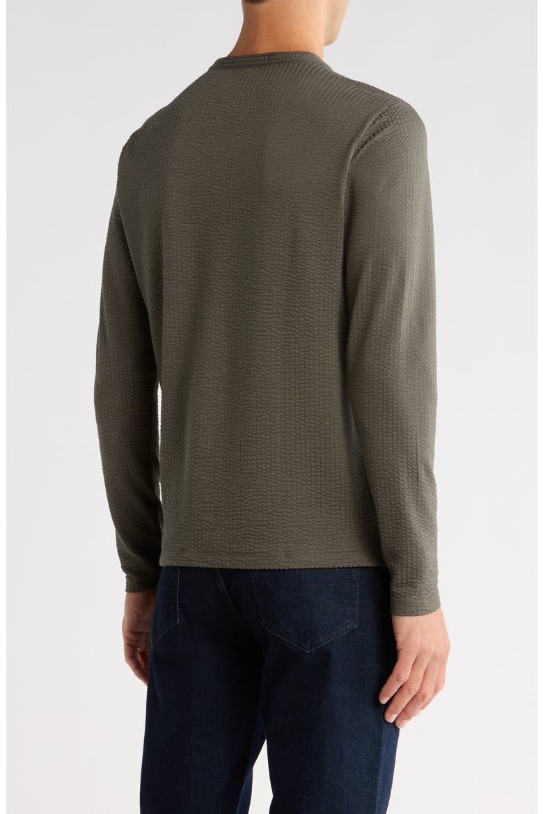 Jeffrey Y-Neck Henley Top, Alternate, color, DARK OLIVE
